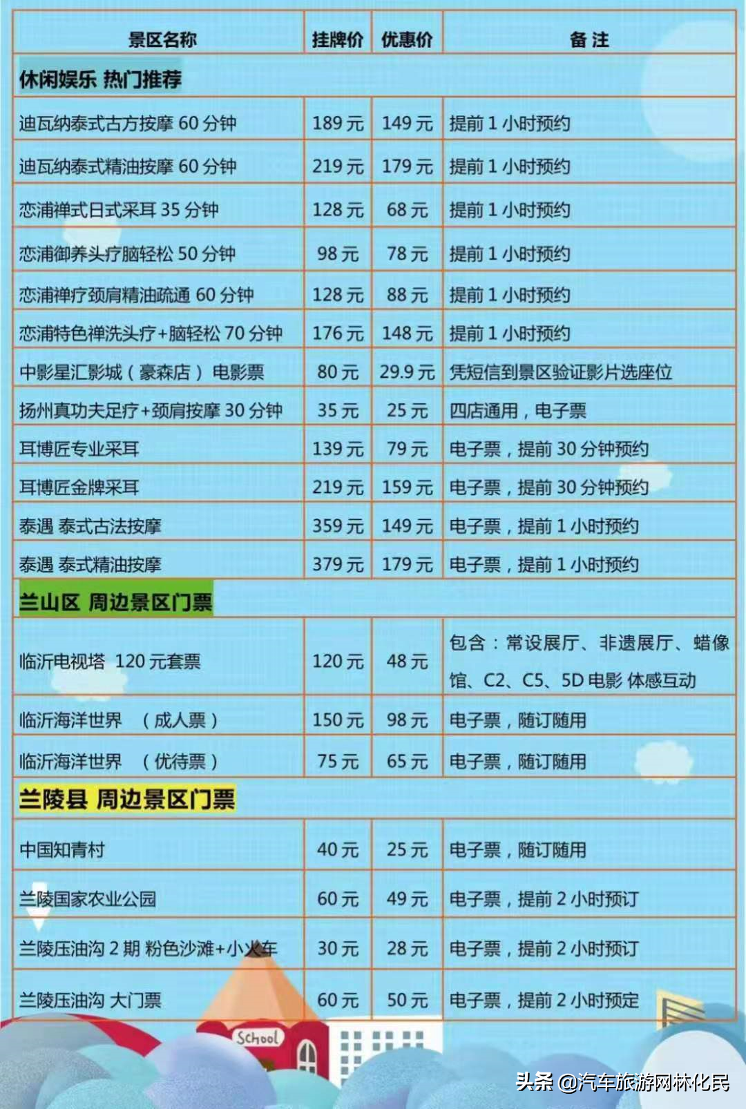 汽车旅游网临沂发团计划
